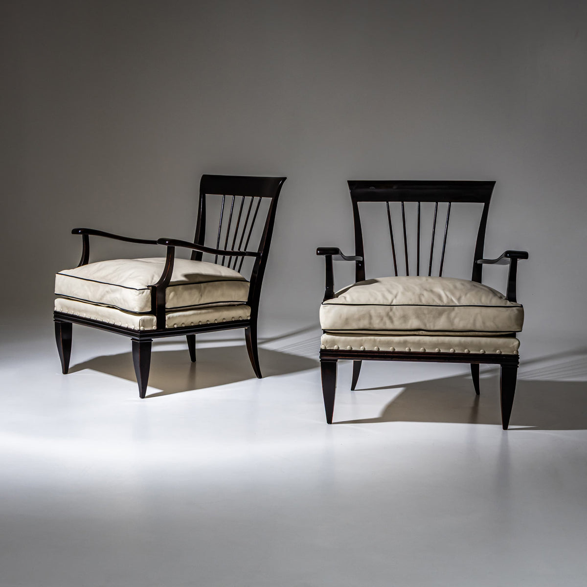 Pair of Art Deco Armchairs, attributed to Tomaso Buzzi, Italy, 1930s