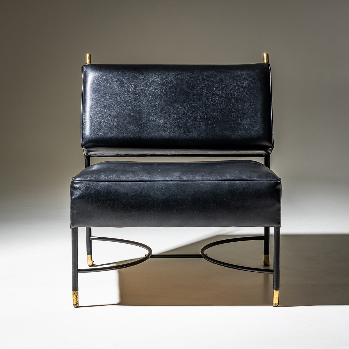 Set of Four Lounge Chairs, attributed to Luigi Caccia Dominioni, Italy, 1960s