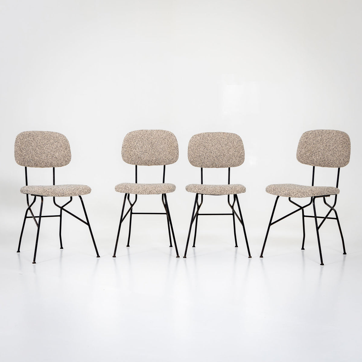 Four Chairs, Cocorita model, by Gastone Rinaldi for Rima, Italy 1950s