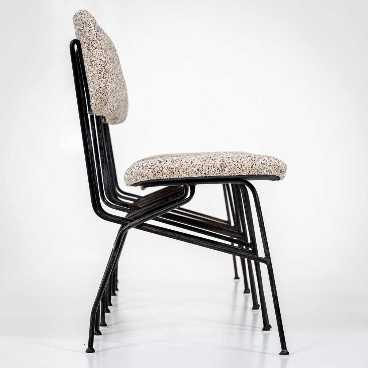Four Chairs, Cocorita model, by Gastone Rinaldi for Rima, Italy 1950s