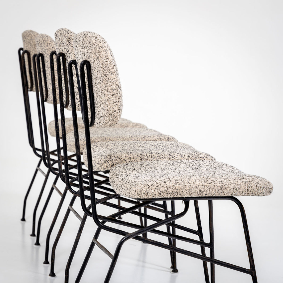 Four Chairs, Cocorita model, by Gastone Rinaldi for Rima, Italy 1950s