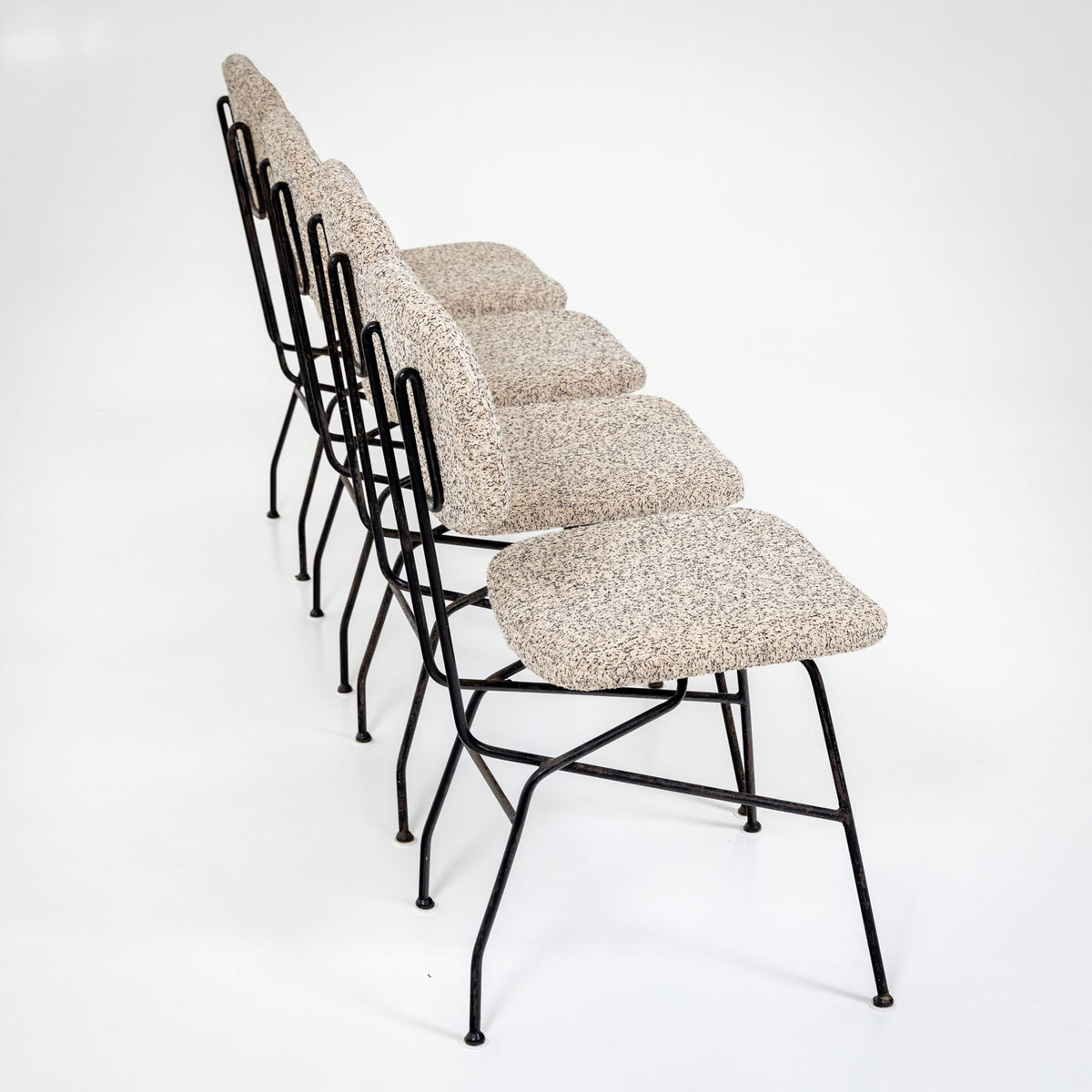 Four Chairs, Cocorita model, by Gastone Rinaldi for Rima, Italy 1950s