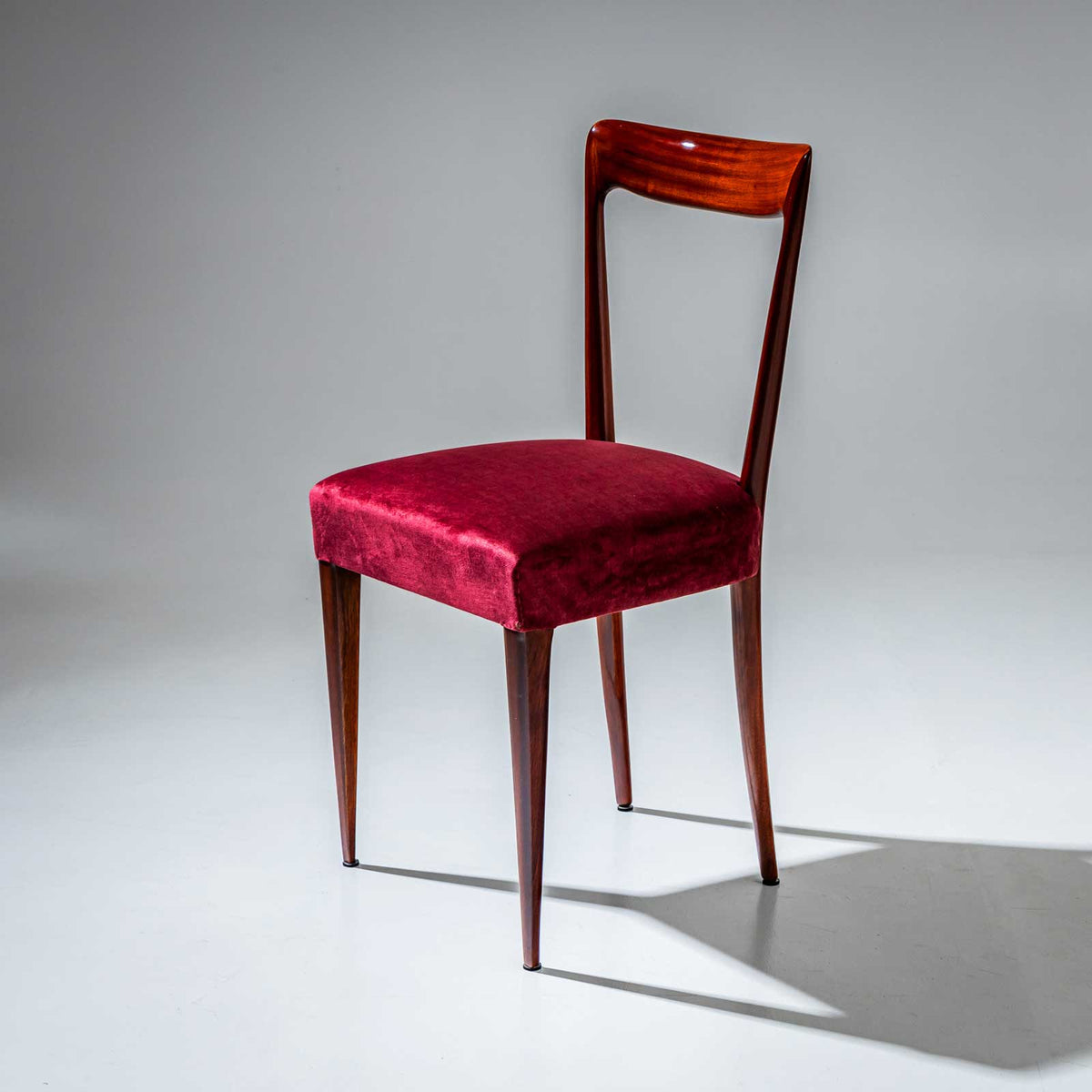 Set of six Side Chairs, Italy 1940s