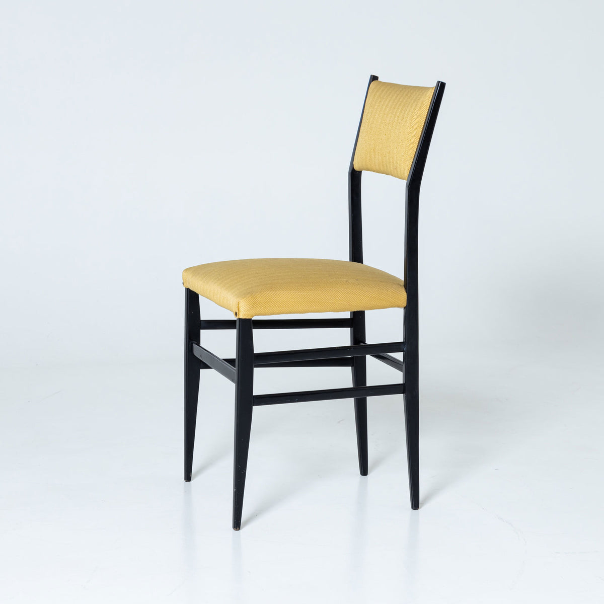 Set of six black Superleggera Chairs by Giò Ponti, Italy Mid-20th Century