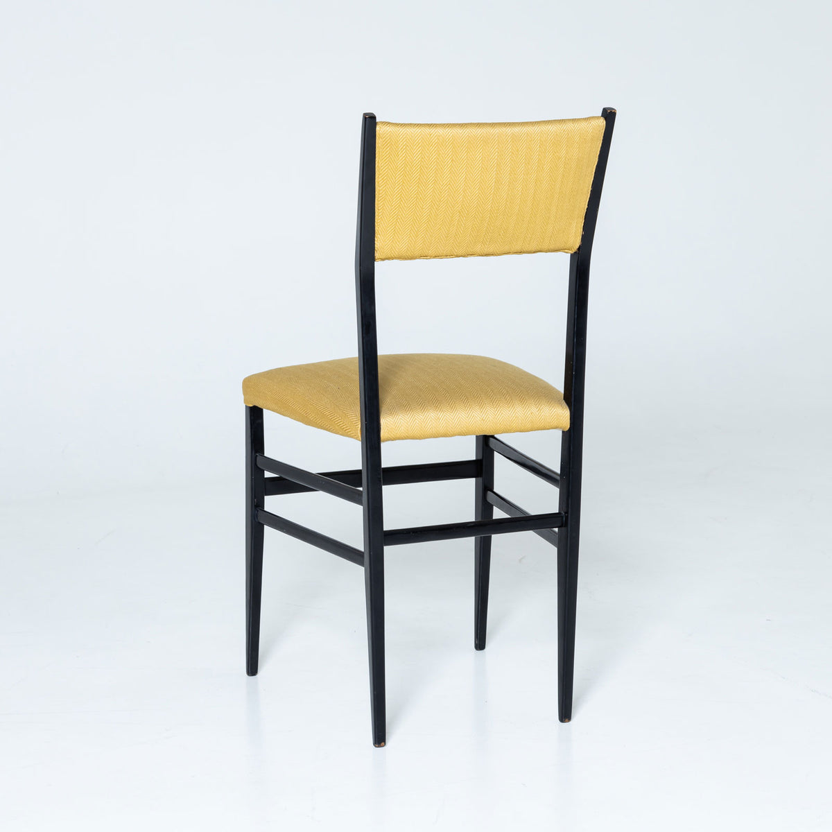 Set of six black Superleggera Chairs by Giò Ponti, Italy Mid-20th Century