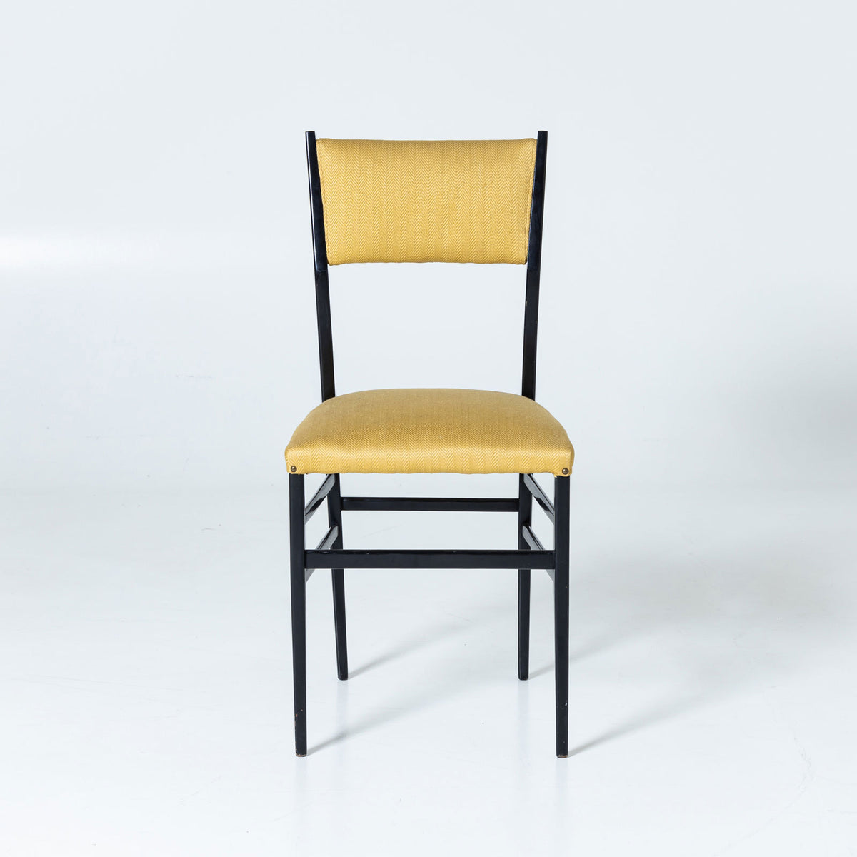 Set of six black Superleggera Chairs by Giò Ponti, Italy Mid-20th Century