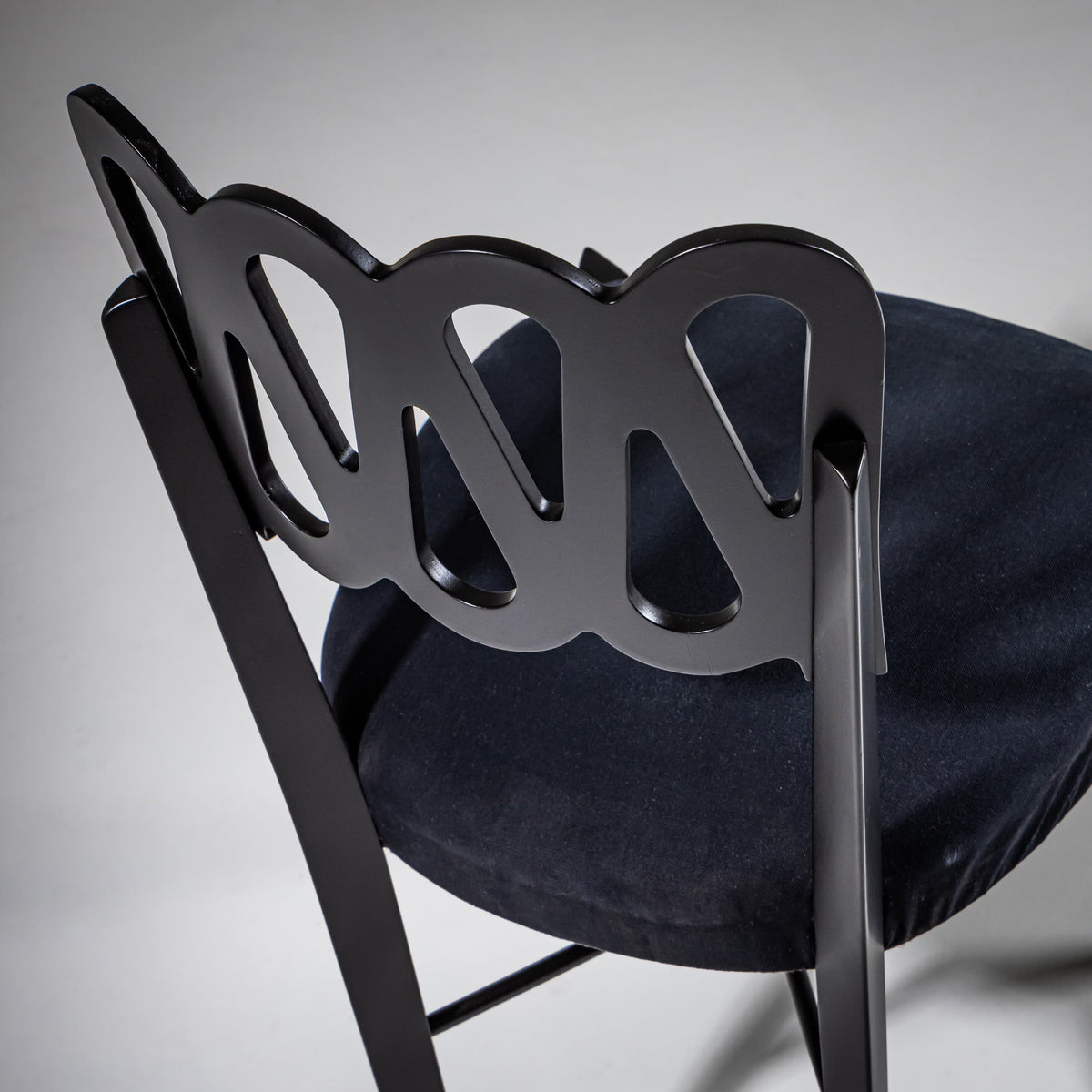 Vier Esszimmerstühle, Modell G6G von Gio Ponti für Montina, Italien, 1969