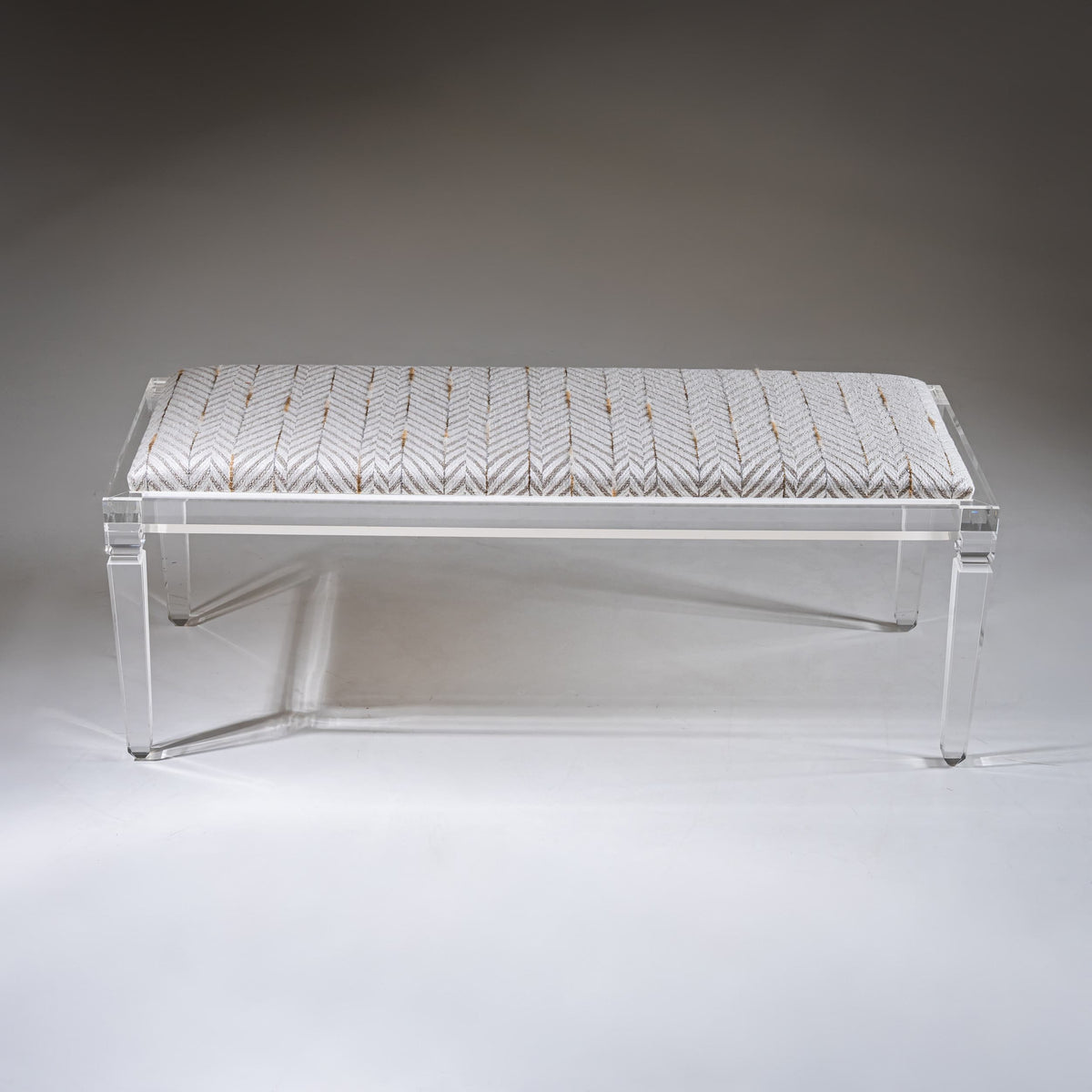 Bench with Plexiglass Frame by FABIANART, Rome / Italy, Late 20th Century