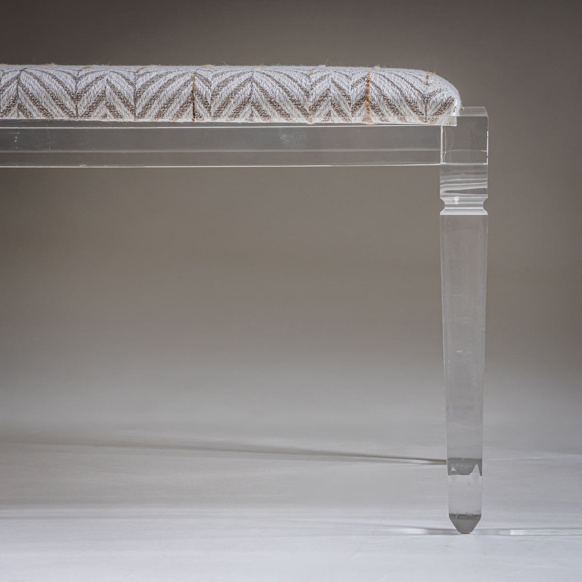 Bench with Plexiglass Frame by FABIANART, Rome / Italy, Late 20th Century