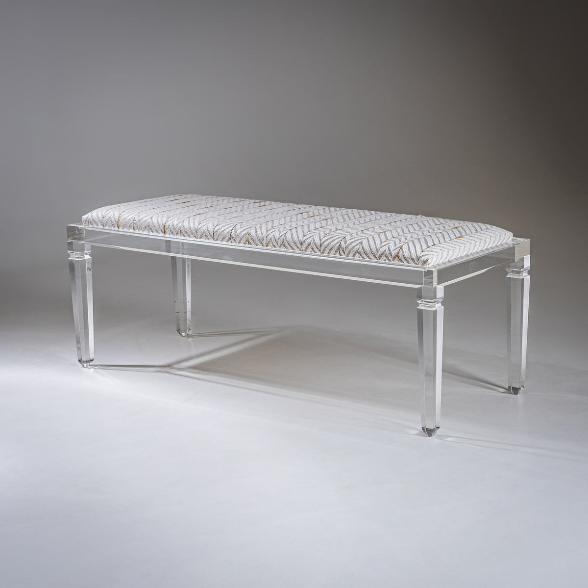 Bench with Plexiglass Frame by FABIANART, Rome / Italy, Late 20th Century