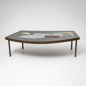 Coffee Table with Mosaic Top, Berthold Müller-Oerlinghausen (1893-1979), Mid-20th Century