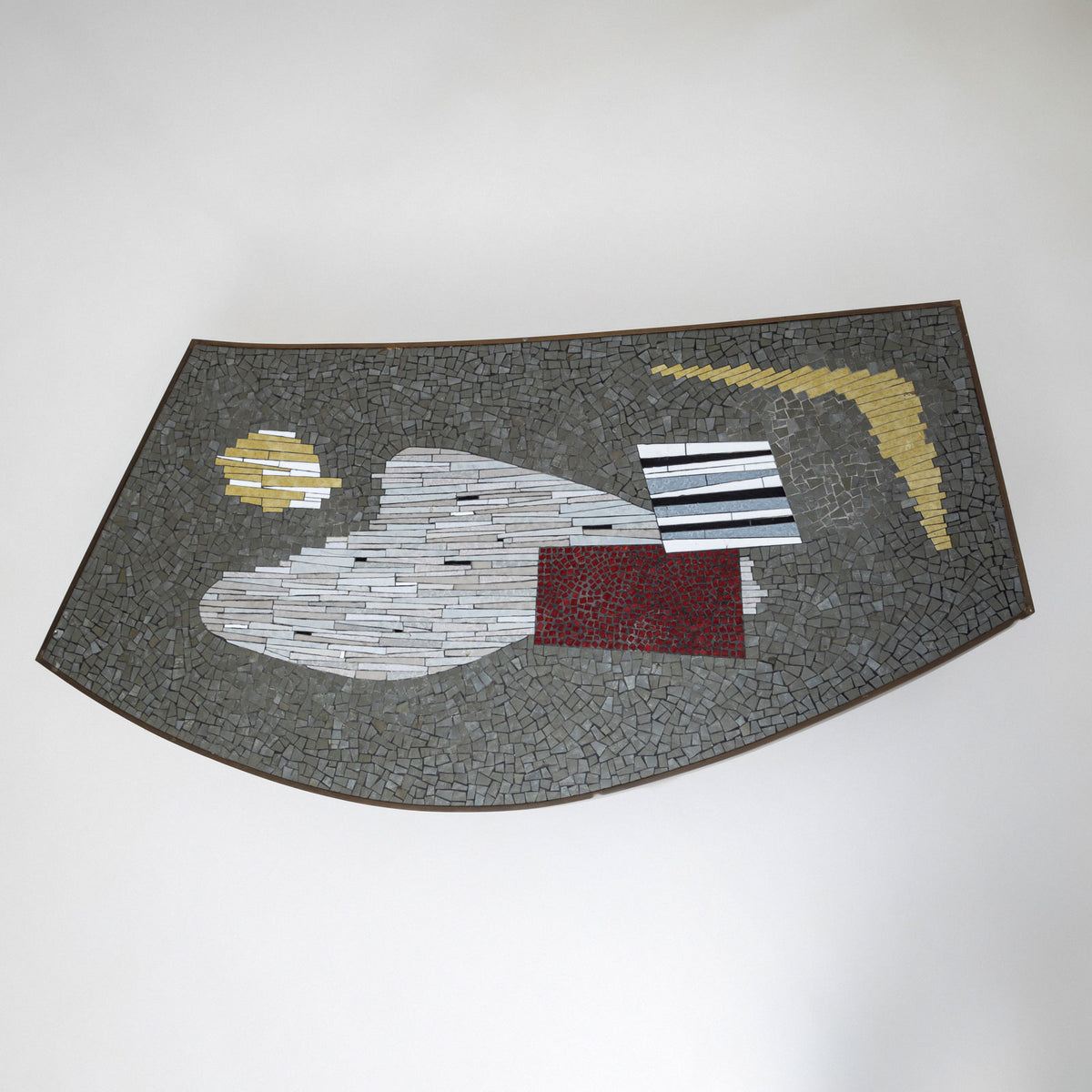 Coffee Table with Mosaic Top, Berthold Müller-Oerlinghausen (1893-1979), Mid-20th Century