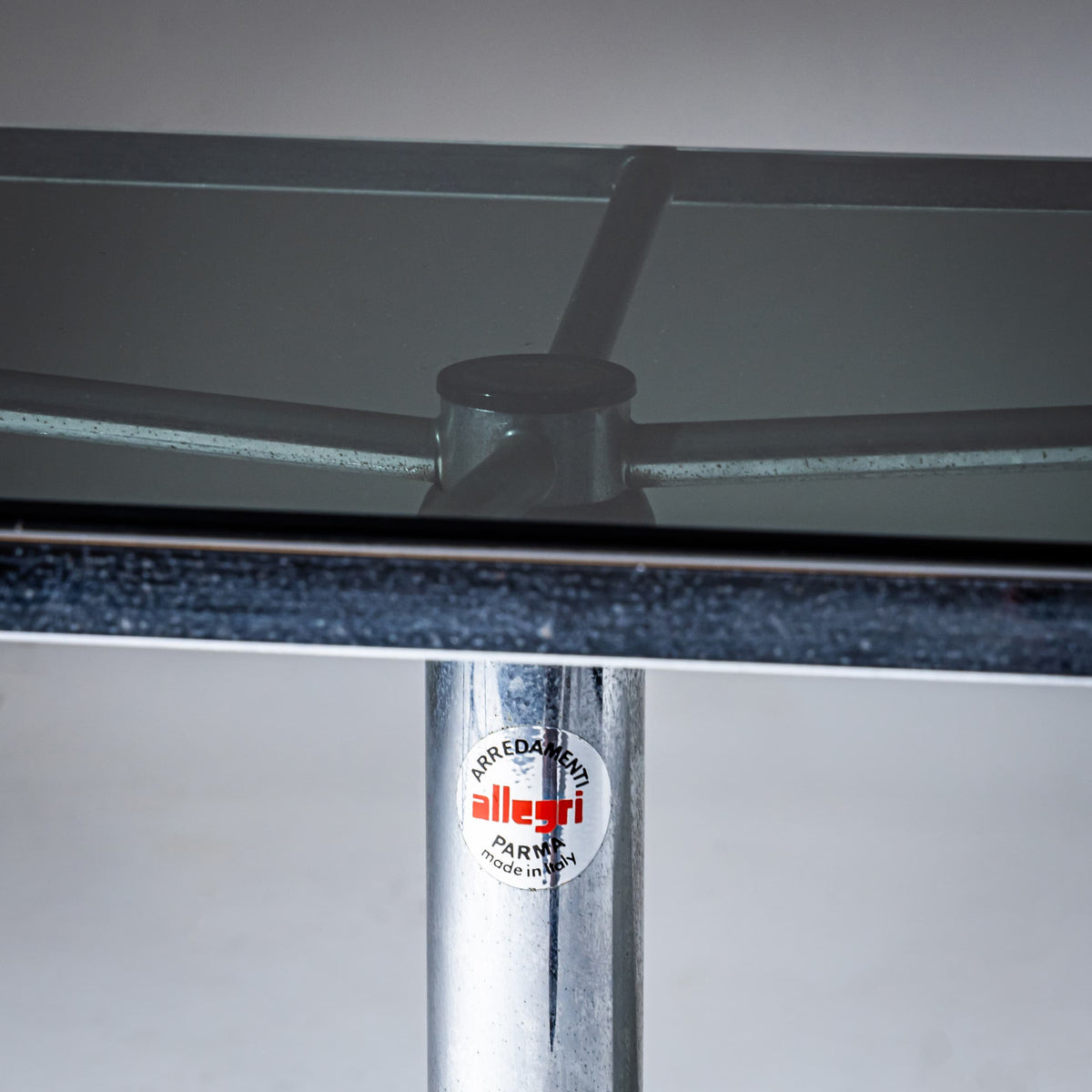 Glass Table by Allegri Parma, Italy, 1960s