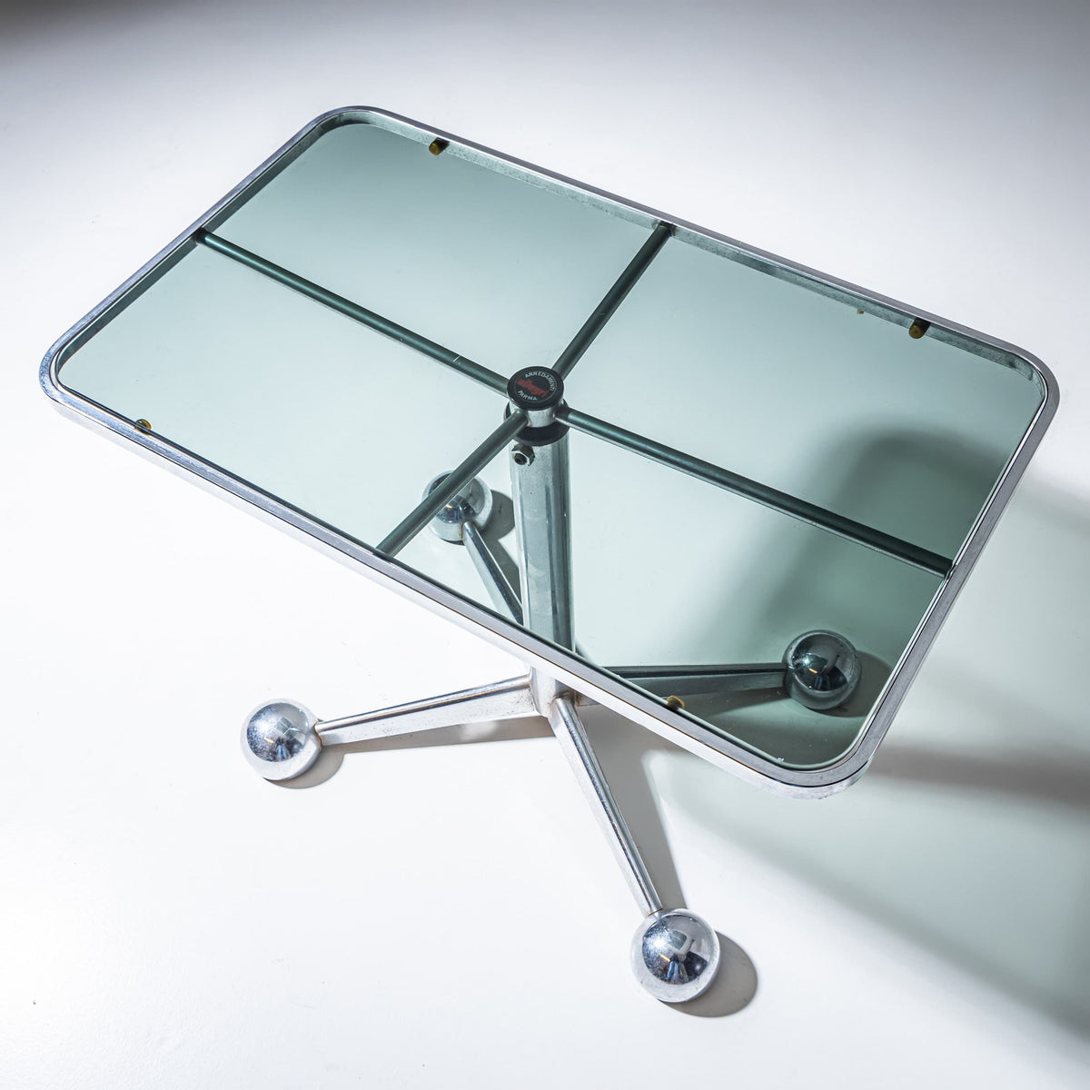 Glass Table by Allegri Parma, Italy, 1960s