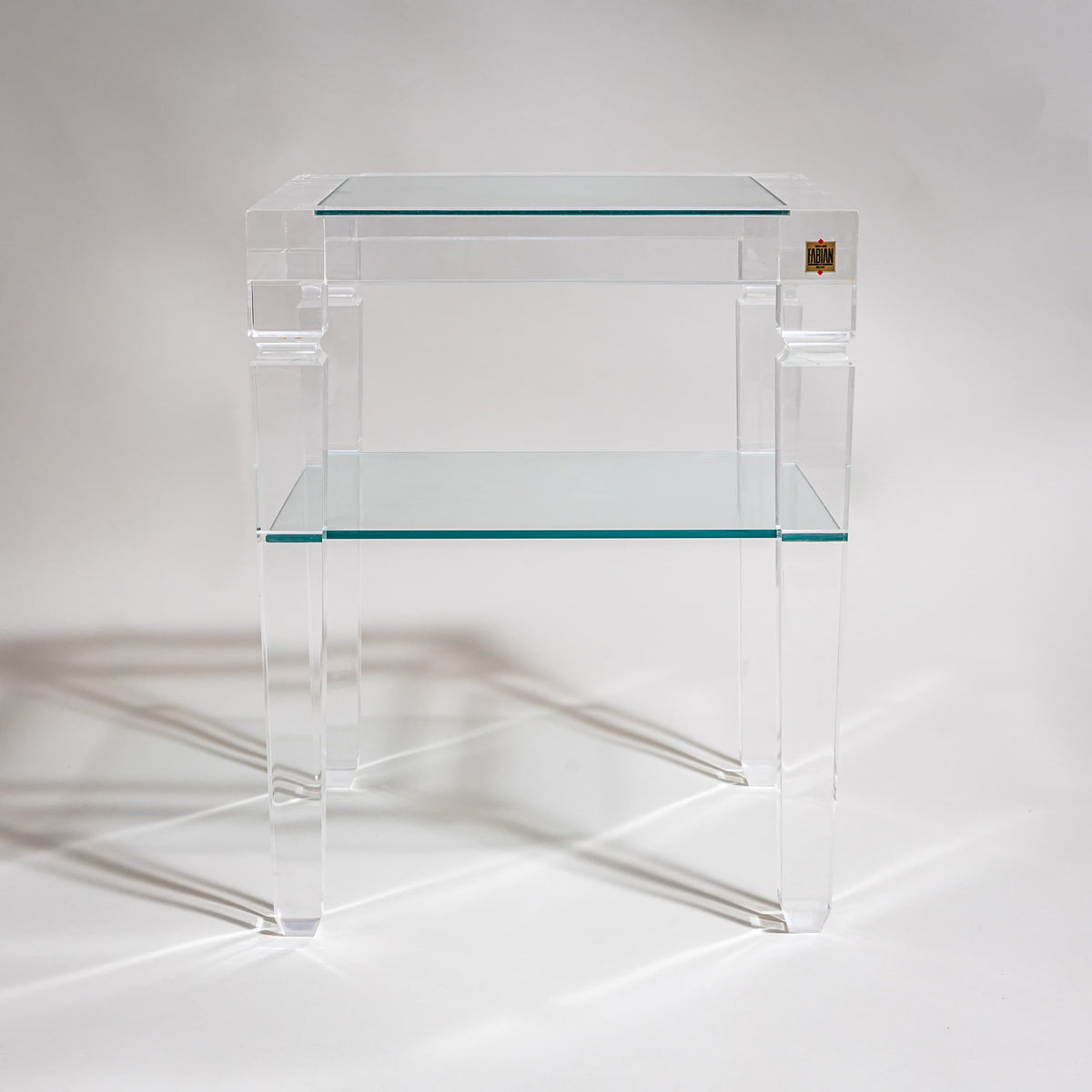 Paar Beistelltische aus Plexiglas von Fabianart, Rom / Italien, Ende 20. Jahrhundert