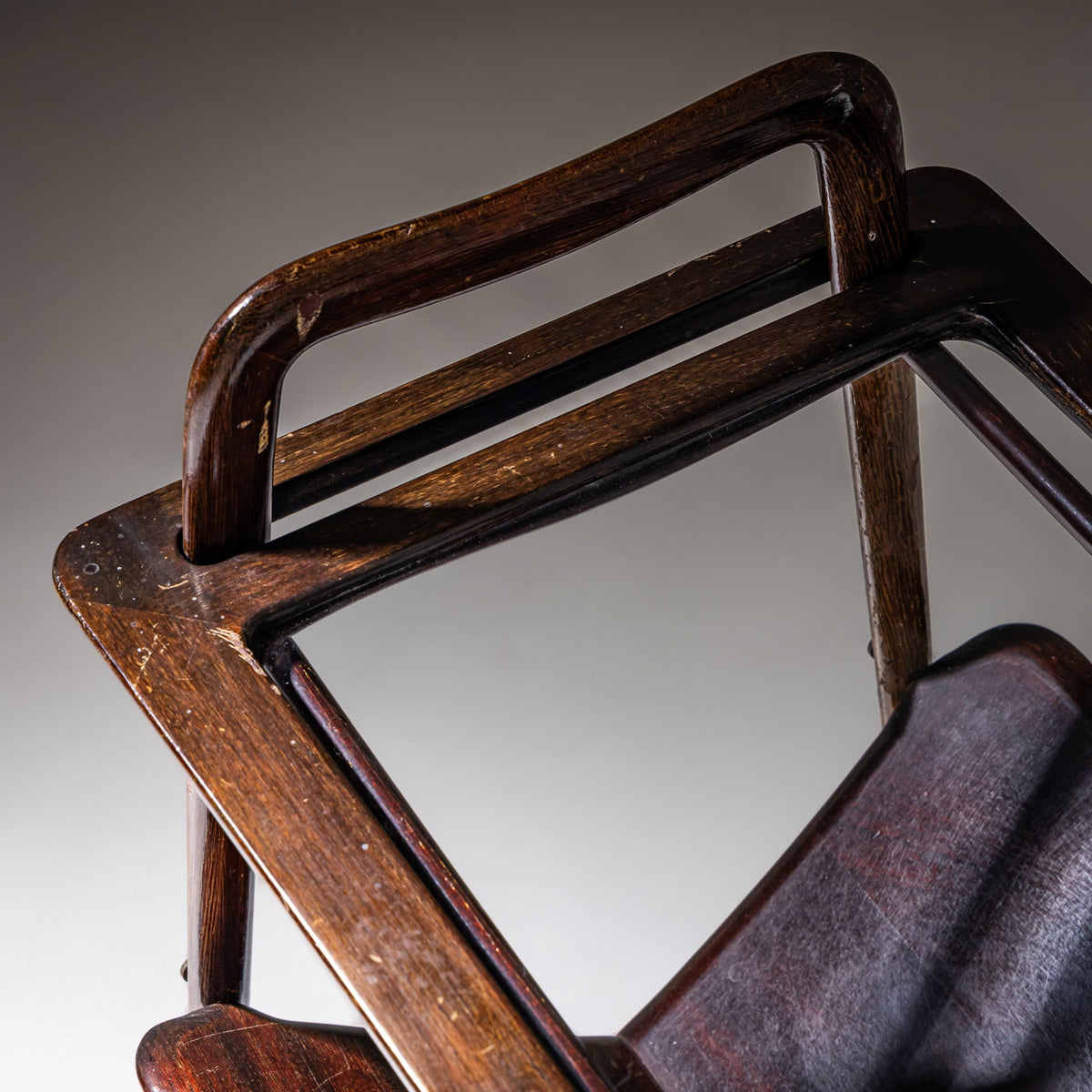 Magazine Rack with Removable Tray in the Style of Ico Parisi, Italy, 1950s