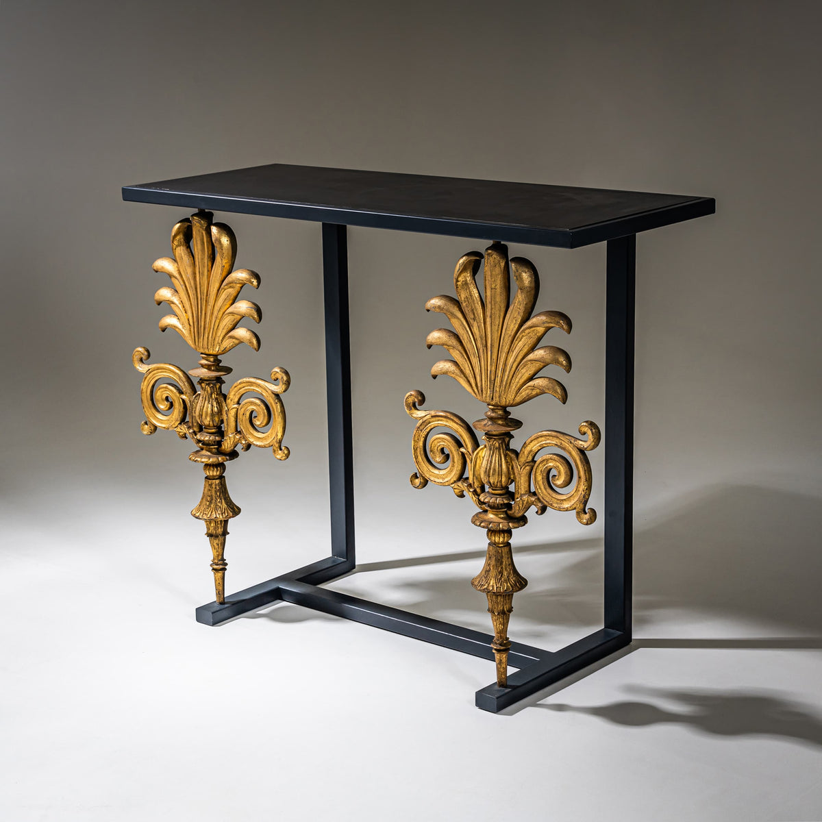 Wall Console with Neoclassical Elements, 19th / 21st Century