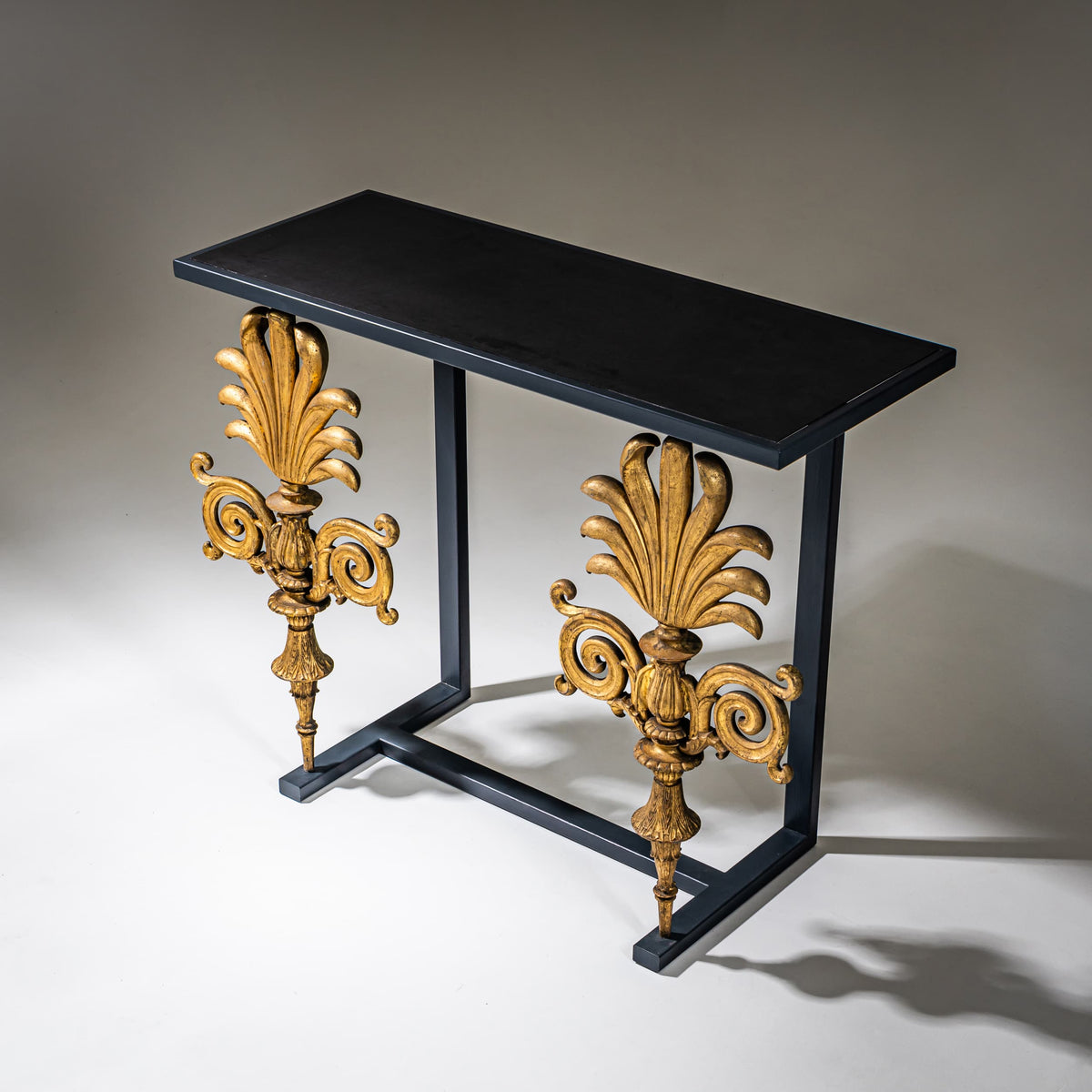 Wall Console with Neoclassical Elements, 19th / 21st Century
