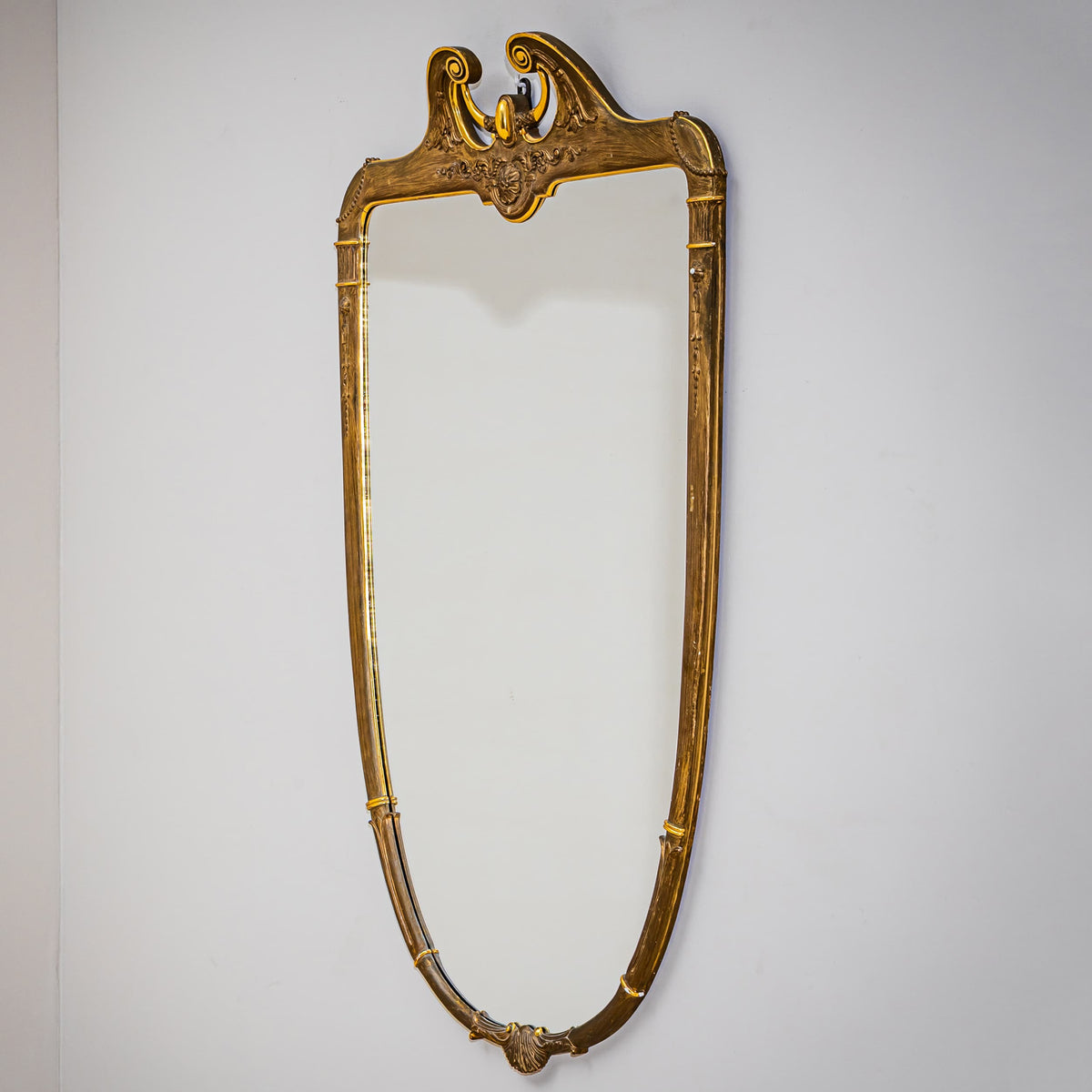 Shield-Shaped Wall Mirror, Circa 1900