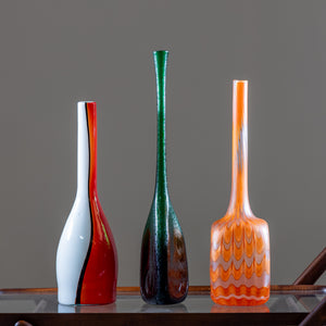 Italian Glass Vases, Murano and Seguso, Mid-20th Century