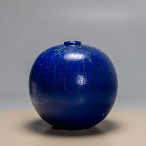 Cobalt vase by Jackie Crapanzano Arte, Italy, 21st Century