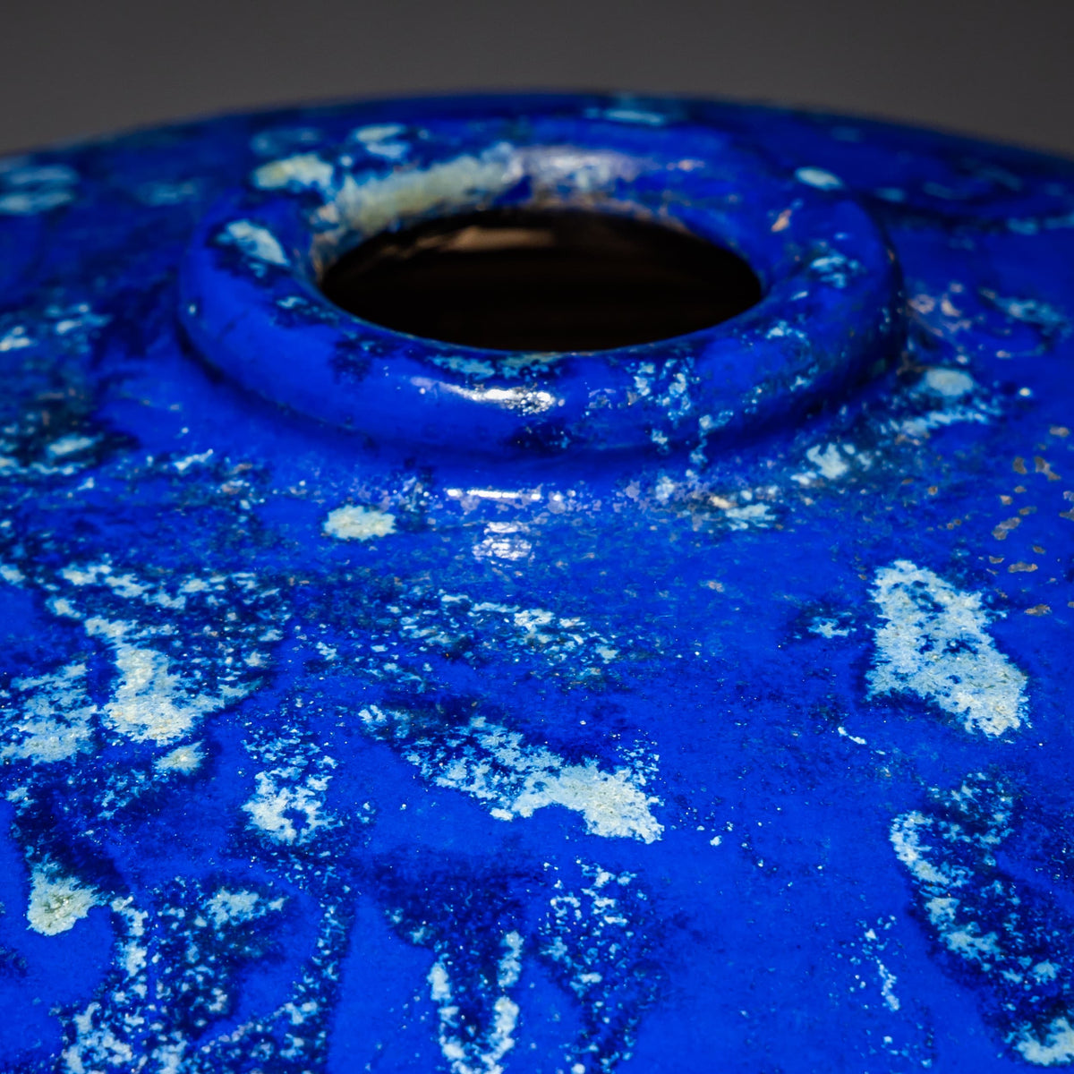 Cobalt vase by Jackie Crapanzano Arte, Italy, 21st Century