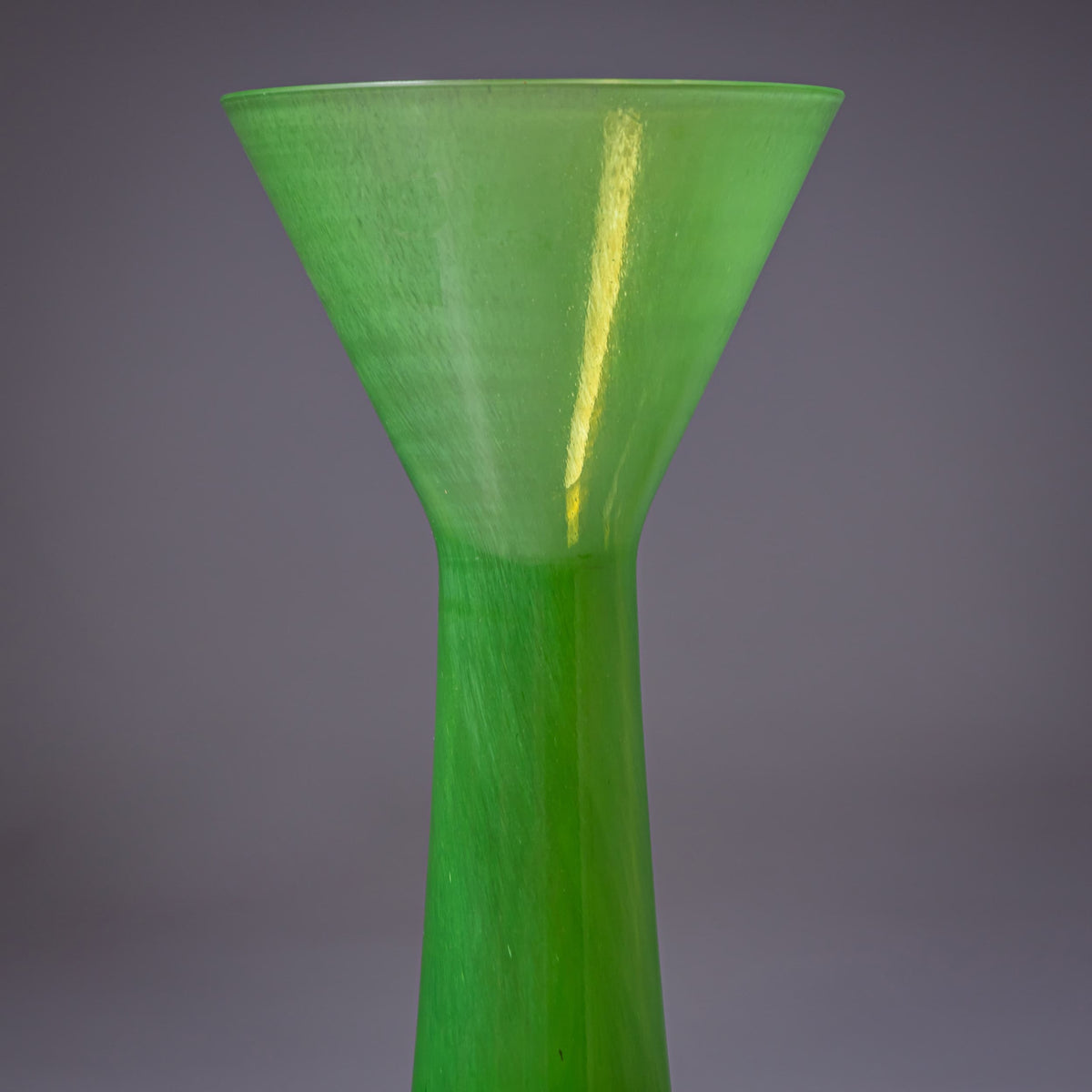 Barovier & Toso Vase, Grün, Serie B.A.G., Italien, Ende 20. Jahrhundert