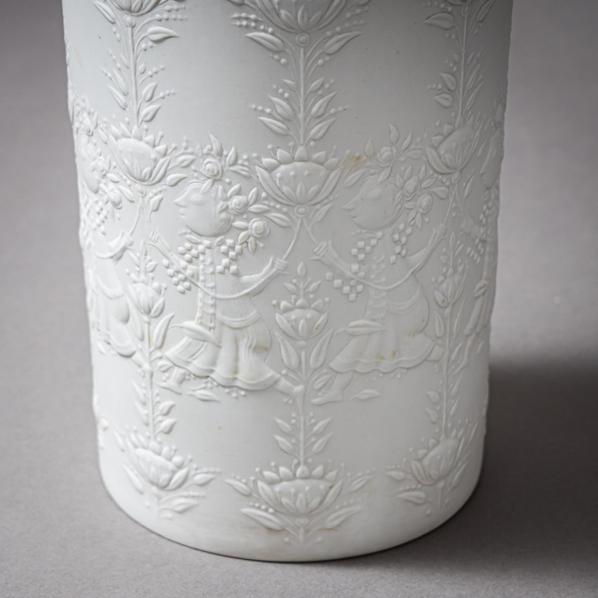 Large Bisque Porcelain Vase by Björn Wiinblad for Rosenthal, Studio Line, Mid-20th Century