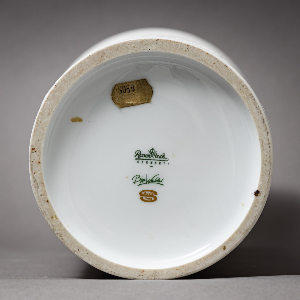 Large Bisque Porcelain Vase by Björn Wiinblad for Rosenthal, Studio Line, Mid-20th Century