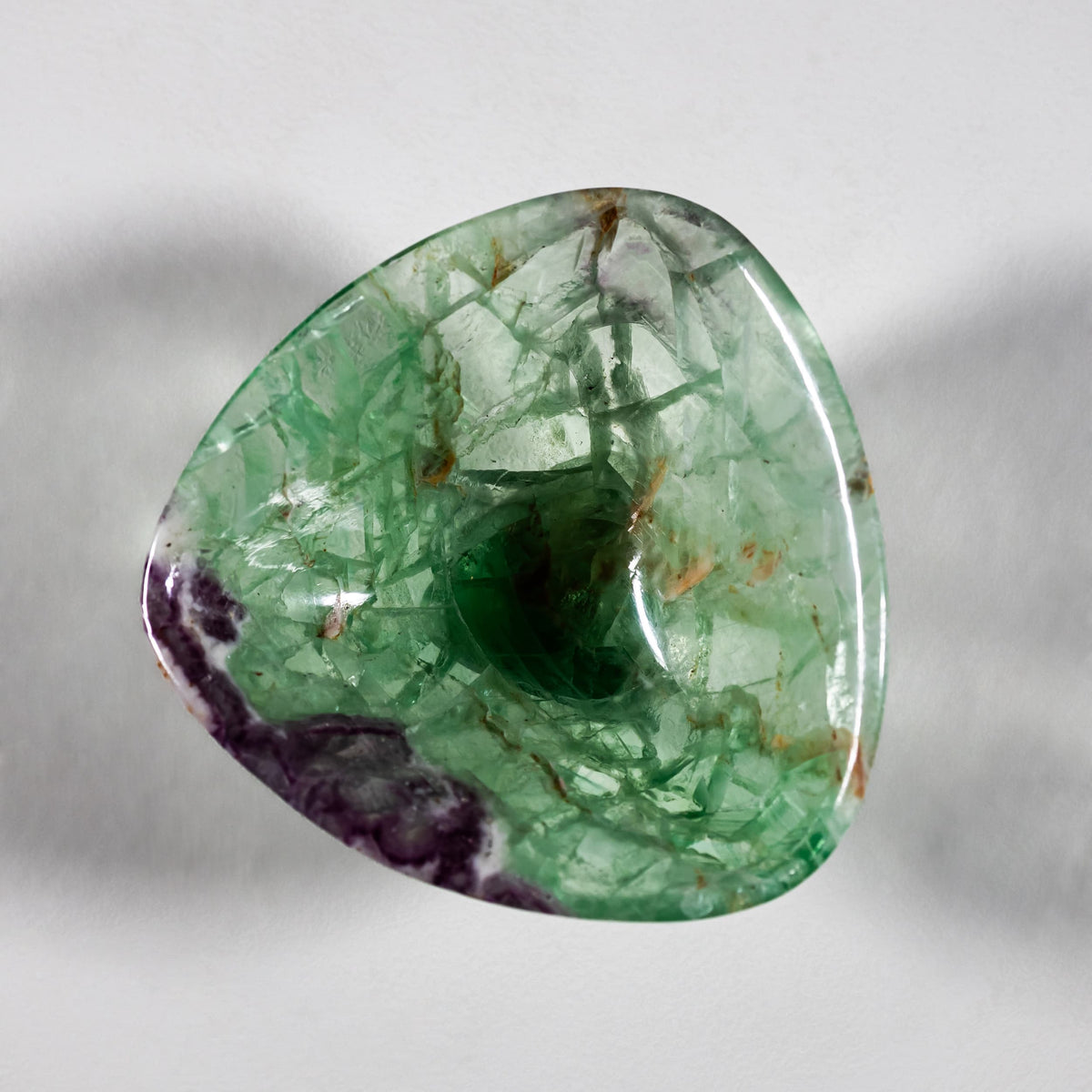 Kleine Schale aus geschliffenem Edelstein von Helmut Wolf, 1960er/70er Jahre