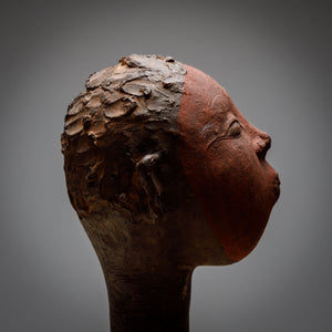 Enrico Zorzato, Head of an African Woman, Terracotta, 21st Century