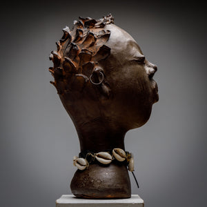 Enrico Zorzato, Head of an African Woman, Terracotta, 21st Century