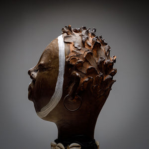 Enrico Zorzato, Head of an African Woman, Terracotta, 21st Century