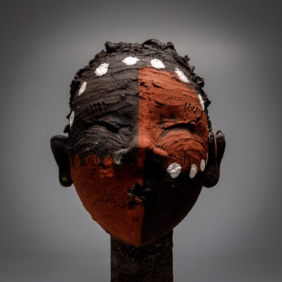 Enrico Zorzato, Head of an African Woman, Terracotta, 21st Century