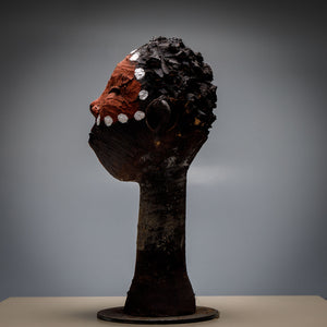 Enrico Zorzato, Head of an African Woman, Terracotta, 21st Century