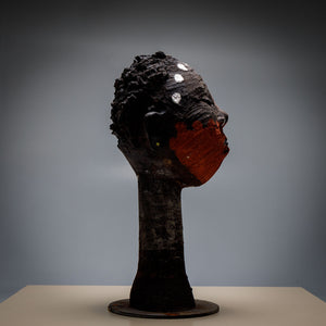 Enrico Zorzato, Head of an African Woman, Terracotta, 21st Century