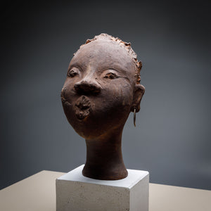 Enrico Zorzato, Head of an African Woman, Terracotta, 21st Century