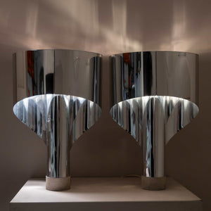Pair of Table Lamps, Mod. Spinnaker, by Constantino Corsini & Giorgio Wiskemann for Stilnovo, Italy 1968