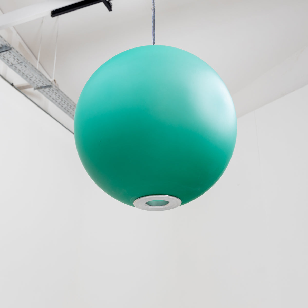 Turquoise Ceiling Lamp by Fontana Arte, Italy Mid-20th Century