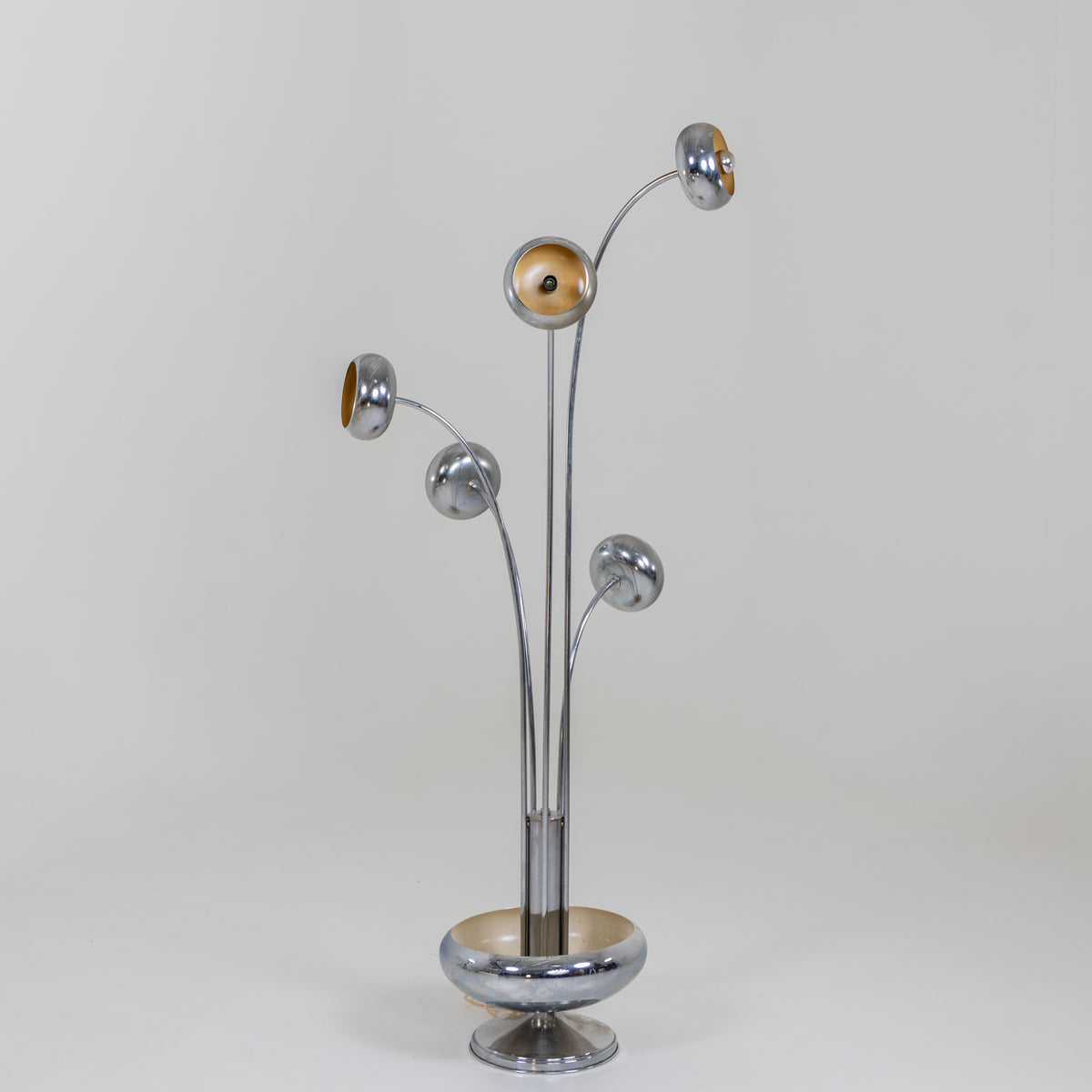 Chrome Floor Lamp, Italy 1970s