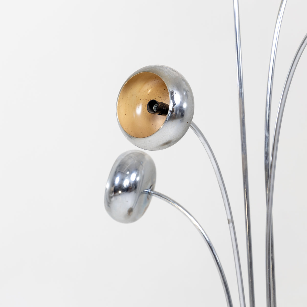 Chrome Floor Lamp, Italy 1970s