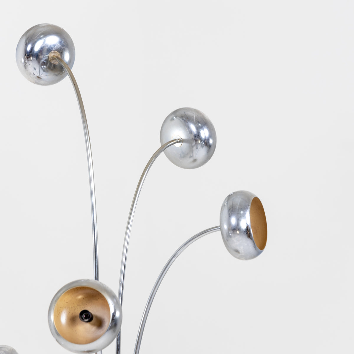 Chrome Floor Lamp, Italy 1970s
