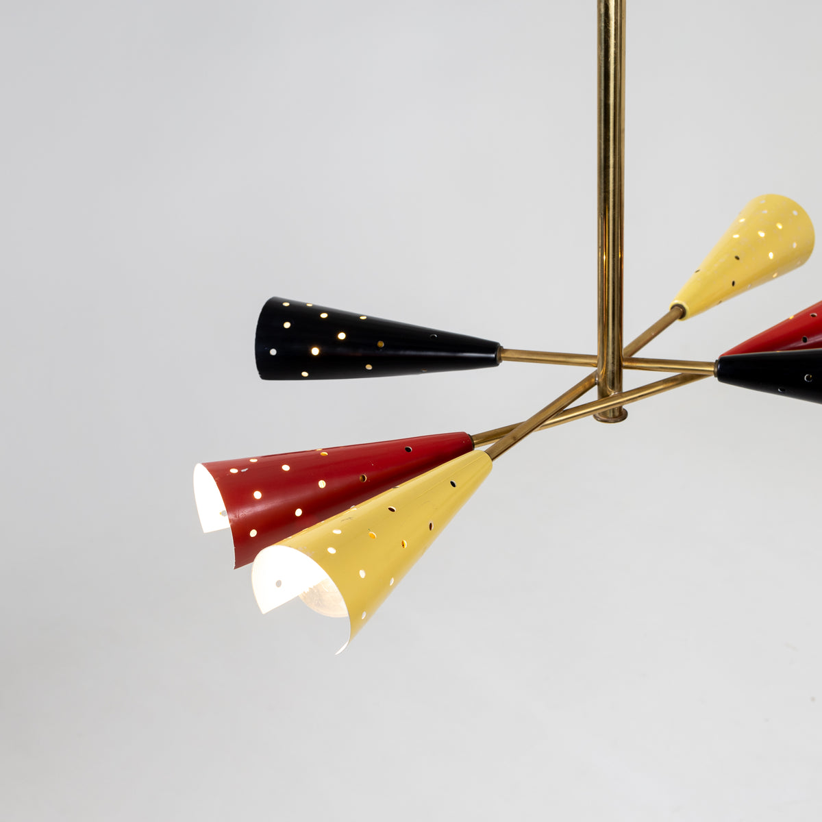 Sputnik chandelier, Italy, mid-20th century