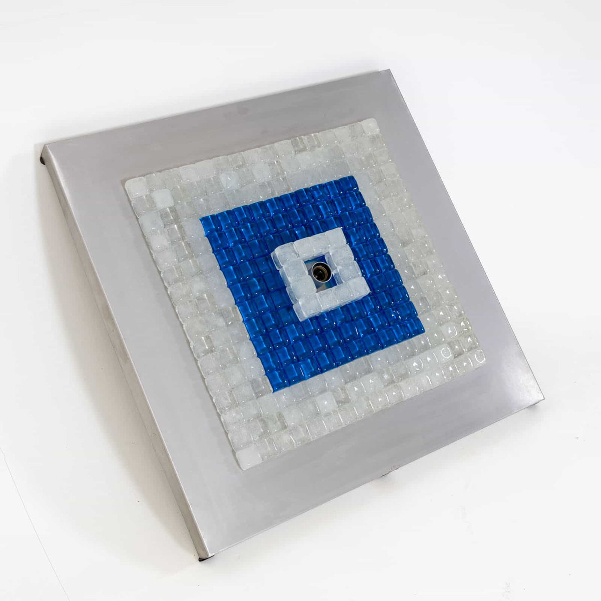 Quadratische Lampe von Albano Poli für Poliarte, Italien, 1970er