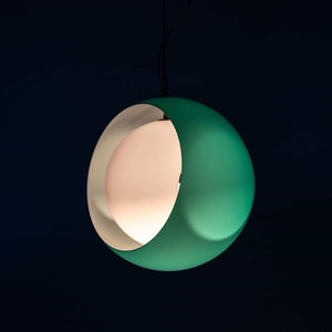 Green Eclisse Pendant Light by Carlo Nason for Mazzega, Italy 1960s
