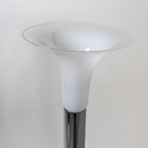 Weiße Stehlampe, attr. Carlo Nason, Italien 1970er Jahre