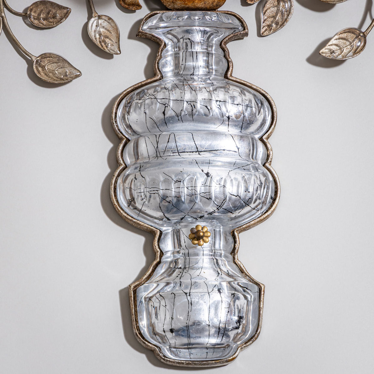 Pair of Large Wall Sconces, attributed to Maison Baguès, France, Mid-20th Century