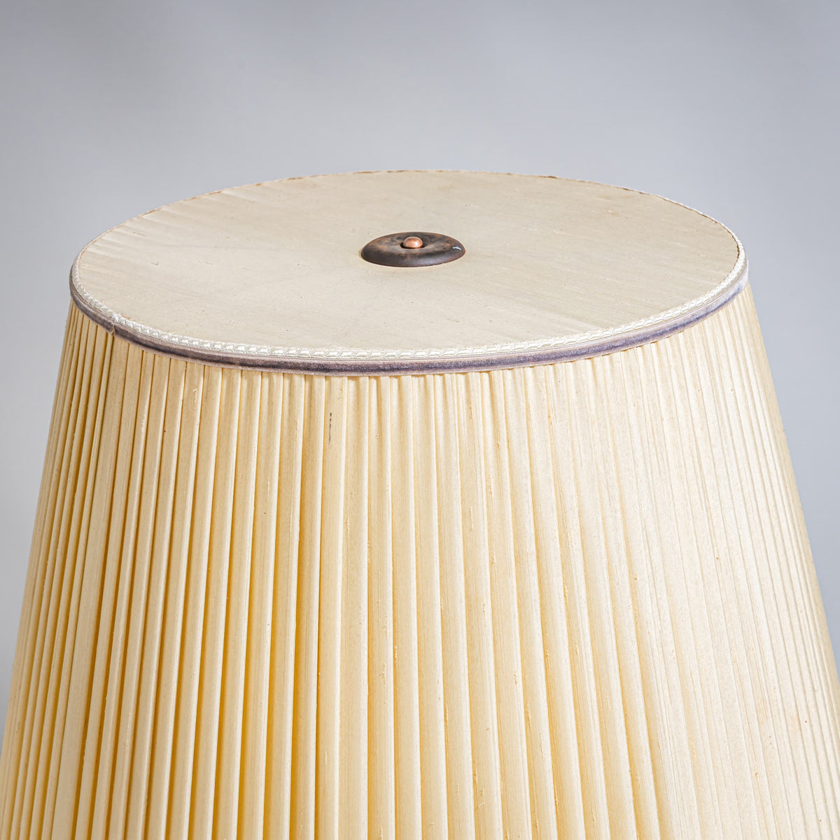 Table Lamp with Painted Porcelain Base, 20th Century