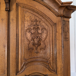 Baroque Armoire in Oak, 18th / 20th century