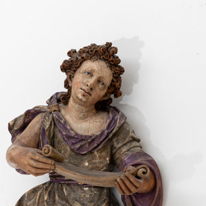 Baroque Angel with Scroll, Late 17th Century